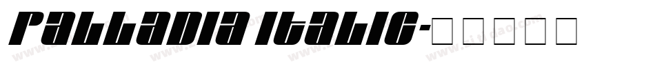 Palladia Italic字体转换